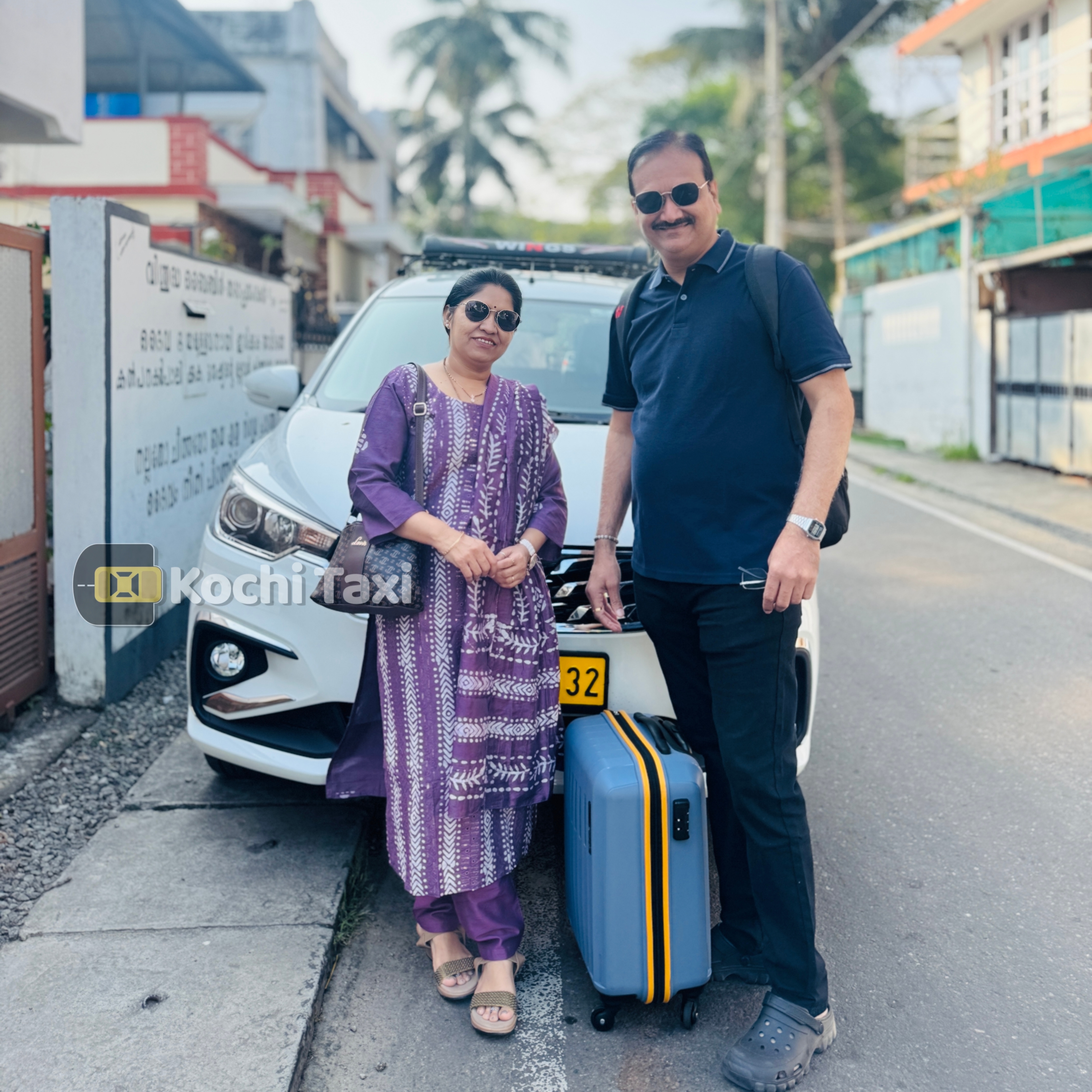 Travel agents enjoying ride